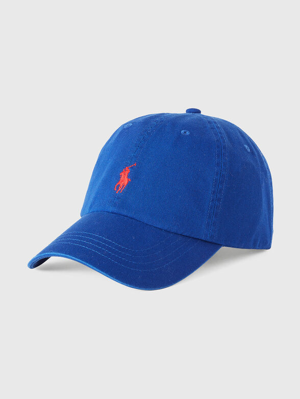 Baseball cap with contrasting logo embroidery - 0