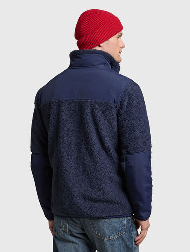 Dark blue jacket with zip - 2