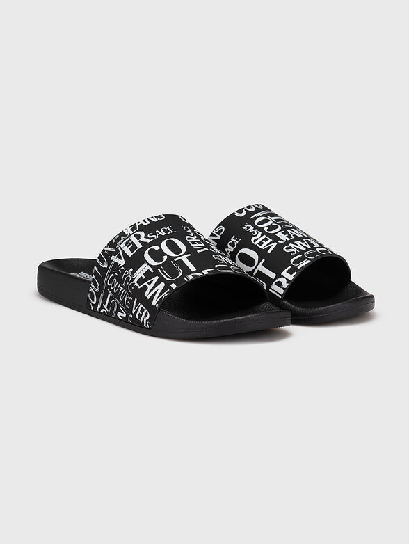 FONDO SLIDE slippers with monogram logo print - 2