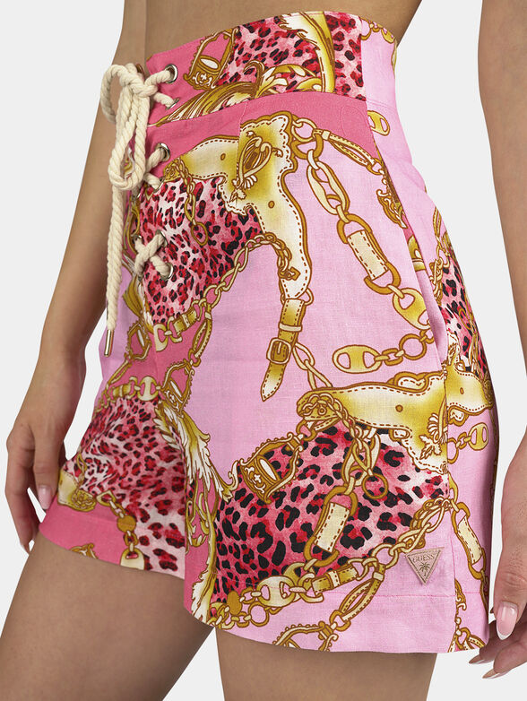 ELIZABETH shorts with colorful print - 5