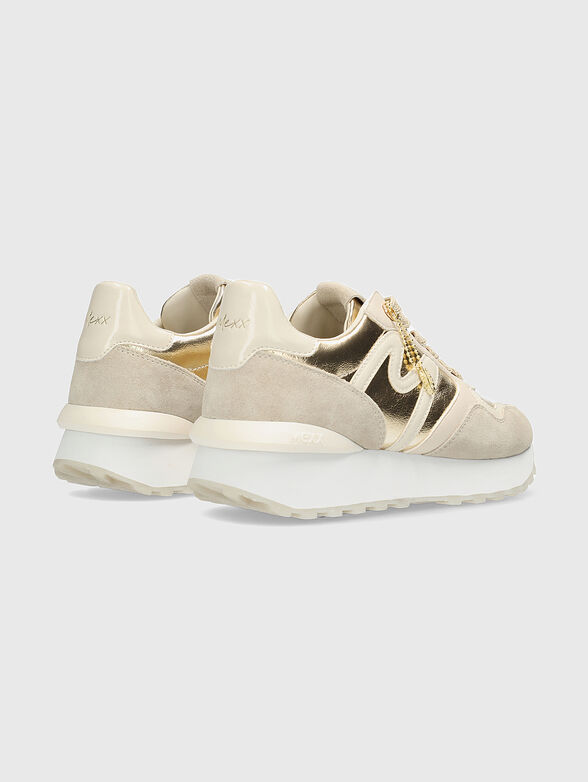 Sneakers with gold accent - 3