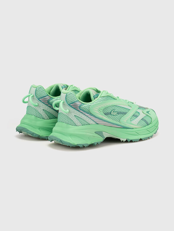 Sports shoes with logo in green - 3