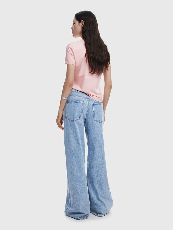 T-shirt in pink with print - 2