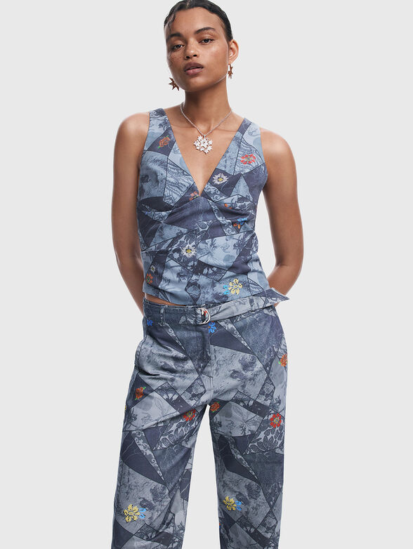 Top with print - 1