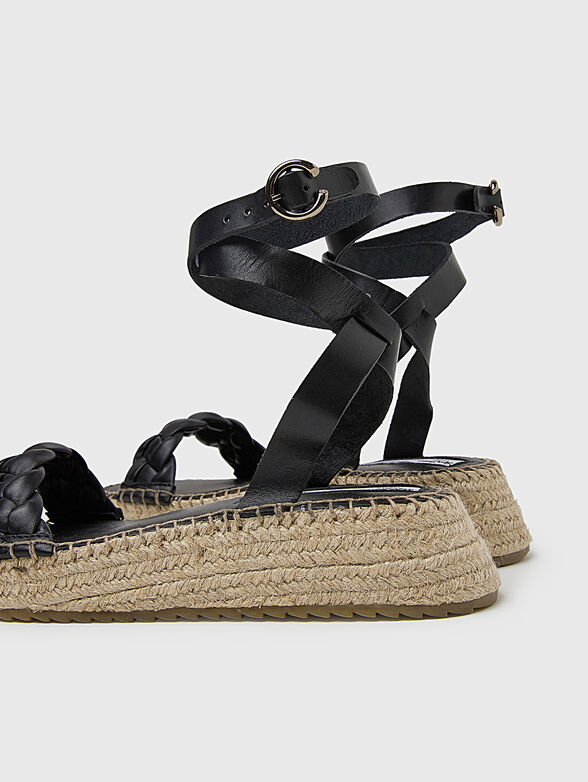 KATE BRAIDED sandals with leather details - 2