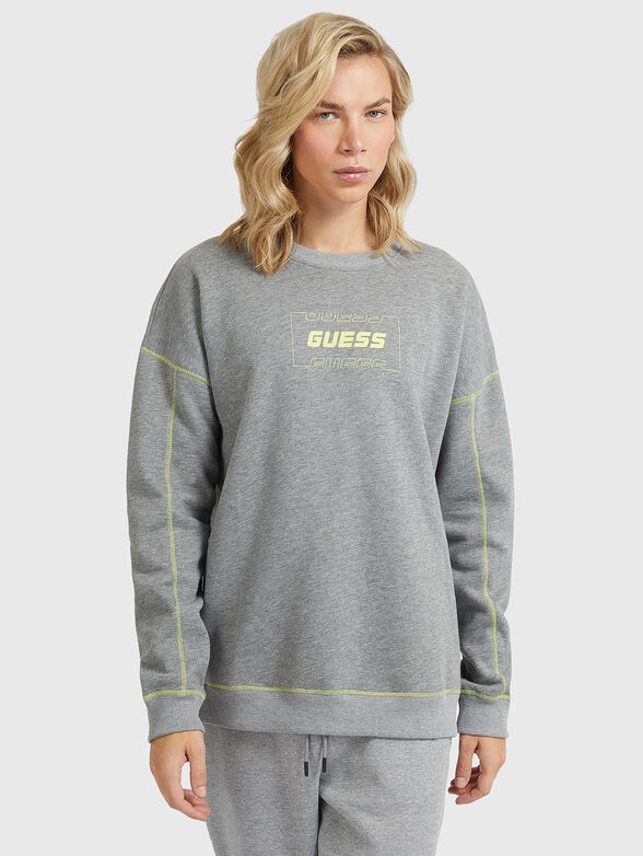 ALGER sports sweatshirt with contrast logo print - 1