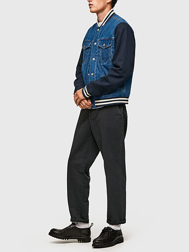UNITY denim jacket with contrasting sleeves - 5