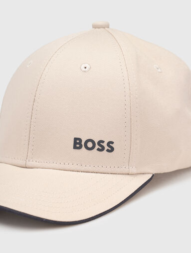 Beige baseball cap with logo - 4
