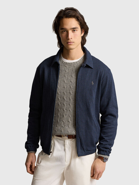 Dark blue vest with zip - 0