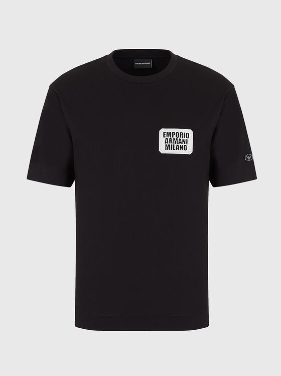 Round neck cotton T-shirt - 1