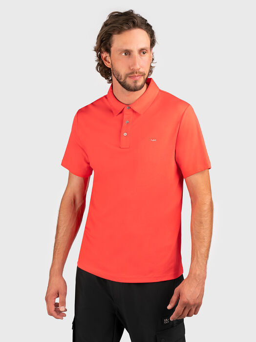 Embroidered logo cotton polo shirt