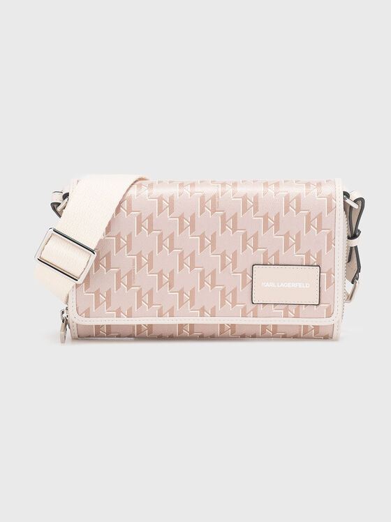 Crossbody bag with monogram logo print - 1