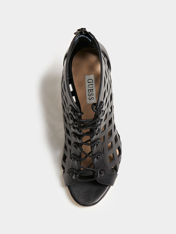 ABRIELE leather heeled shoes - 4