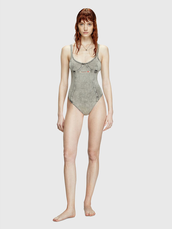 CAMI-DNM bodysuit with washed effect - 3