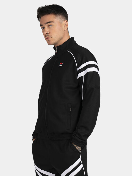 ZVOLEN black sweatshirt with zipper - 1