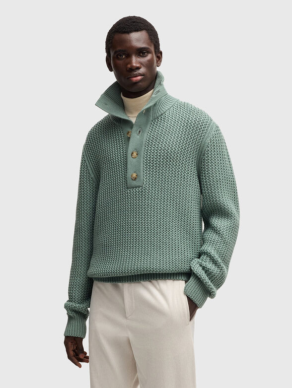 C-EMAXIMO wool sweater with buttons - 0