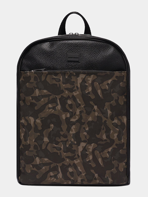 Backpack with camouflage print - 1