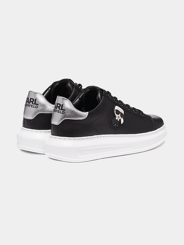 KAPRI Black sneakers with contrasting heel - 2