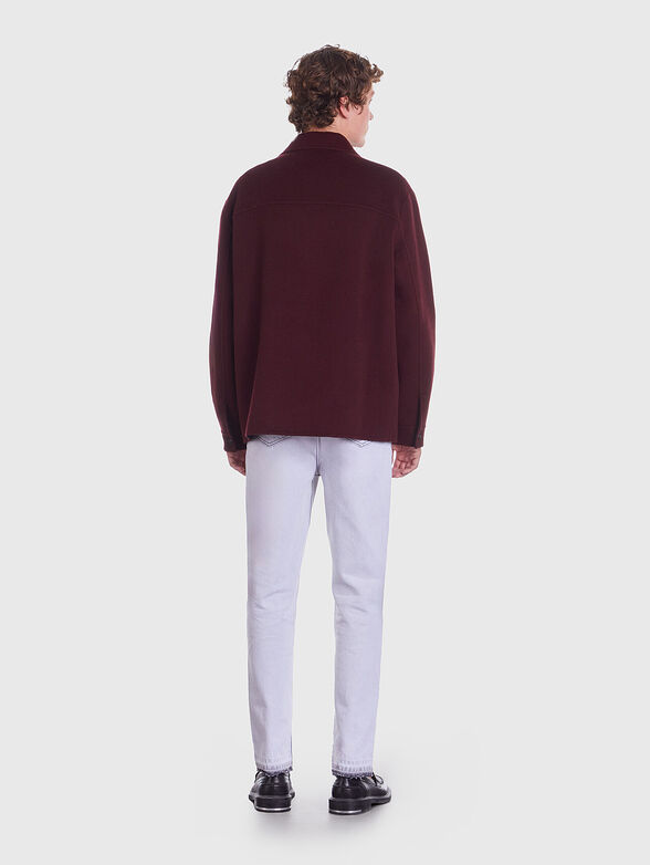 Overshirt in bordeaux - 2