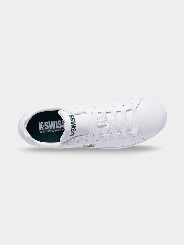 COURT SHIELD leather sneakers with green details - 5