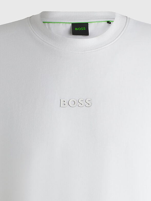 T-shirt with oval neckline in black  - 2