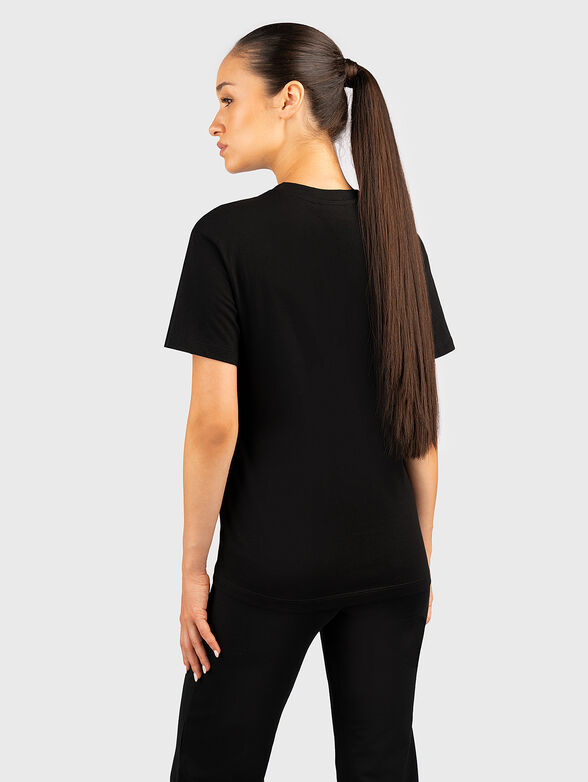 EARA cotton black T-shirt with logo embroidery - 2