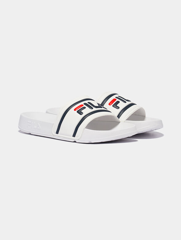 MORRO BAY Black slippers with logo - 2