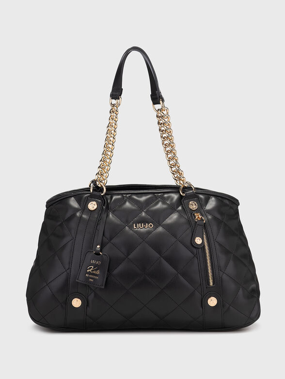 Large bag with capped effect in beige - 1
