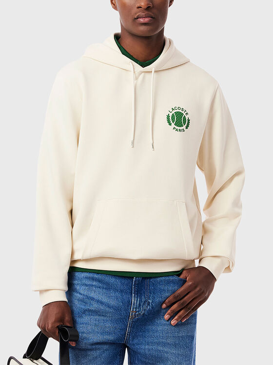 Sweatshirt with hood and logo - 1