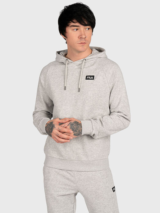 BELFORT grey hooded sweatshirt