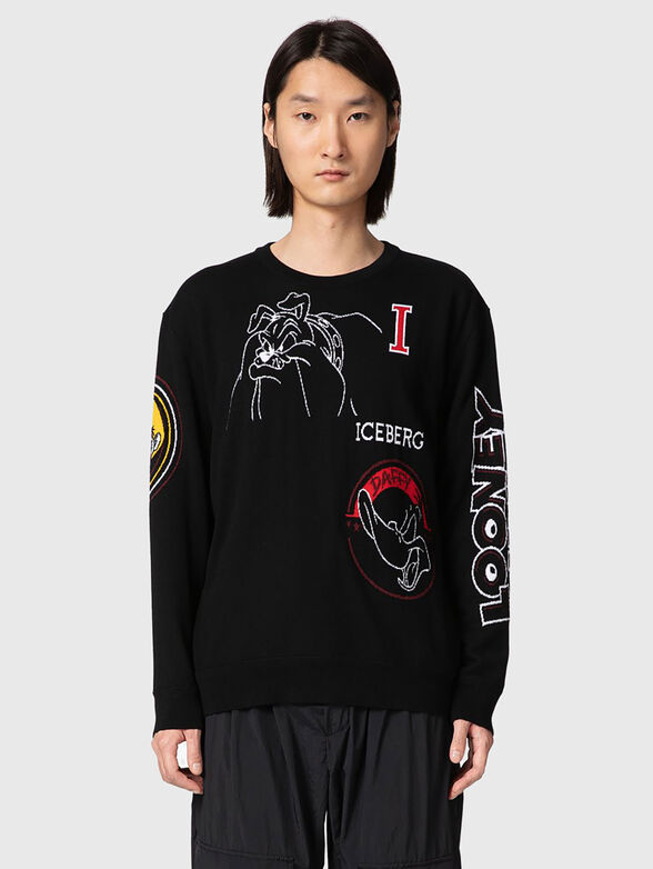 Sweater with cartoon characters  - 1
