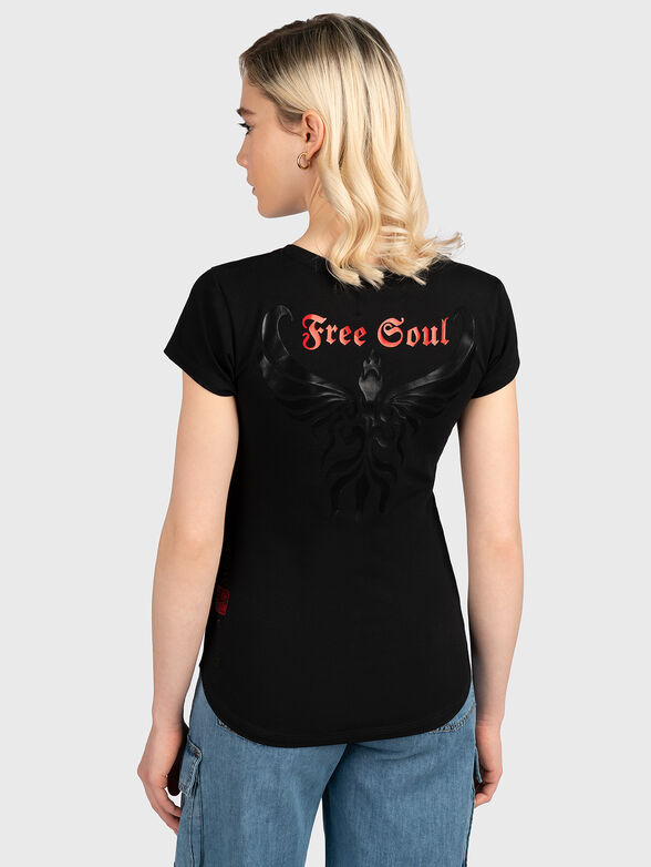 TSL059 T-shirt with accent print - 1