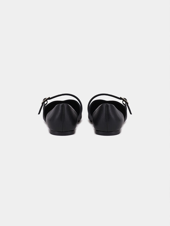 AUDREY Flat leather shoes - 3