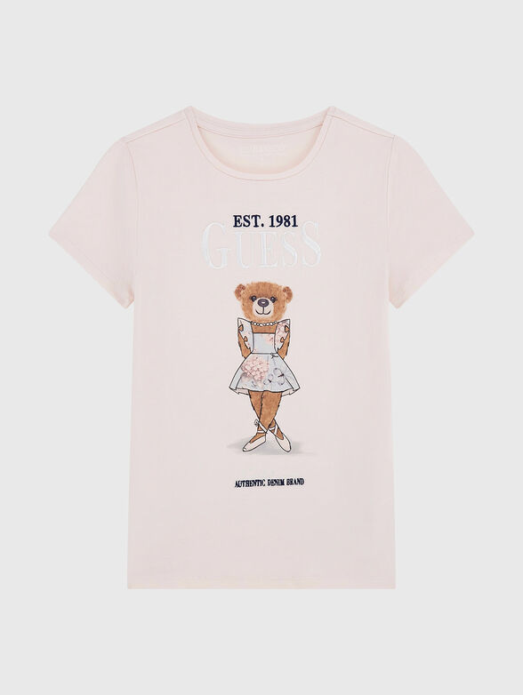 Blue T-shirt with print - 1