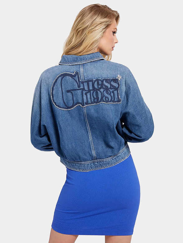 REEP denim jacket with applique on the back - 2