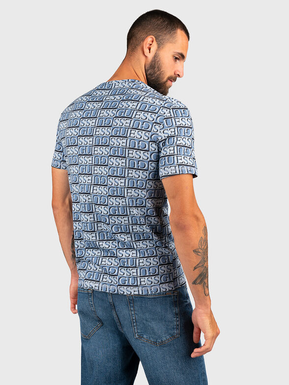 Cotton T-shirt with monogram print - 3