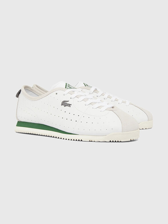 Leather sports shoes with logo - 3
