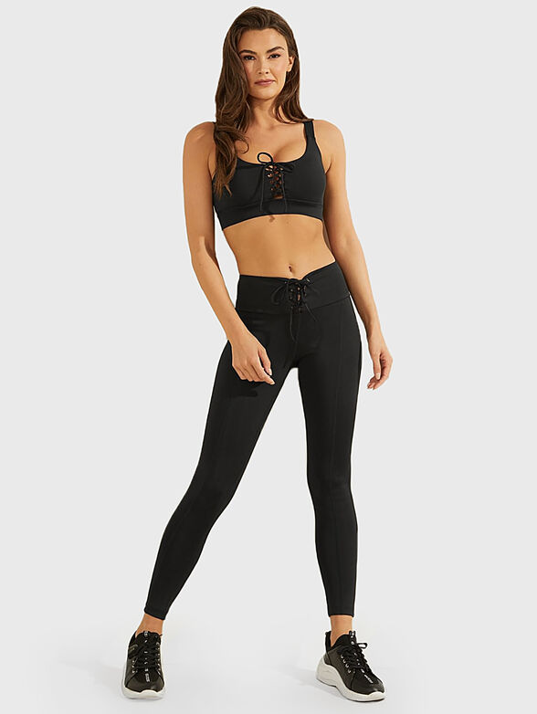 AGATHA Active bra in black color - 2