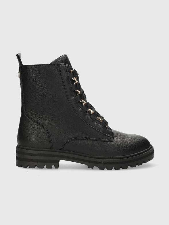 Black boots with logo detail - 1