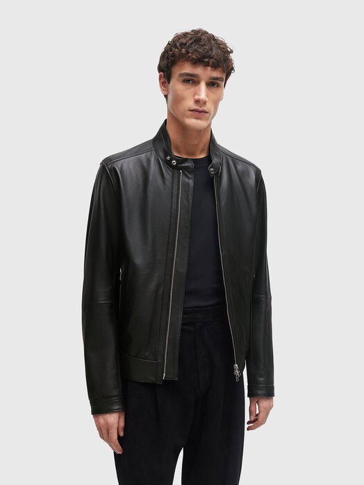 MANSELL leather jacket in black