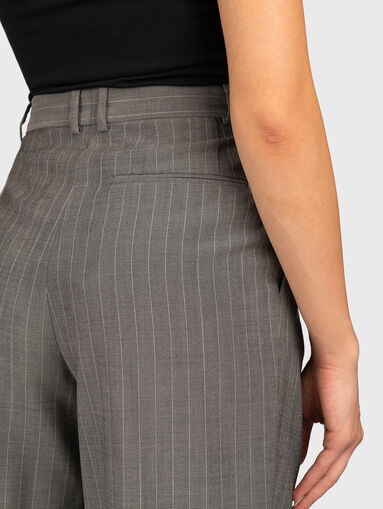 TETIAMA wool trousers with fine stripe - 3