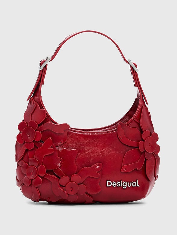 Small floral appliqué bag - 1