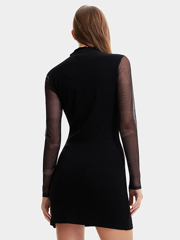 VEST MAKY mini dress with accent sleeves - 1