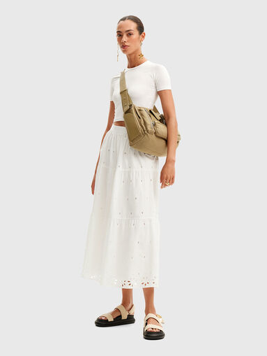 White skirt in cotton  - 4