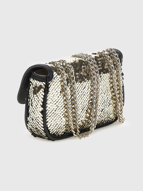 Crossbody with golden sequins - 2