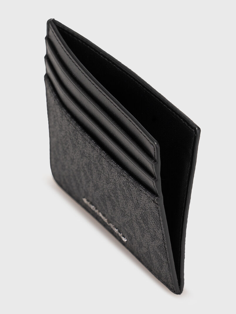 Card holder with monogram logo print - 3
