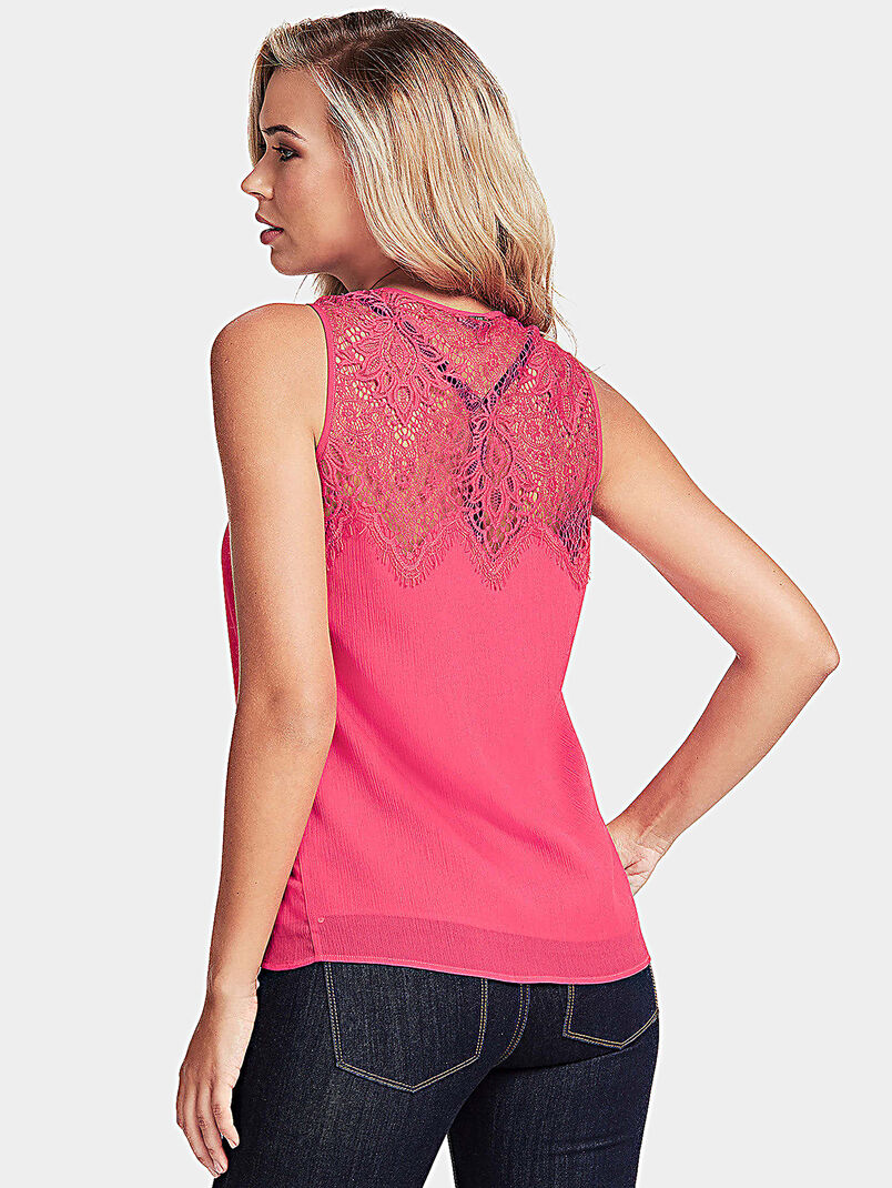 MARIAM Top with lace inserts - 3