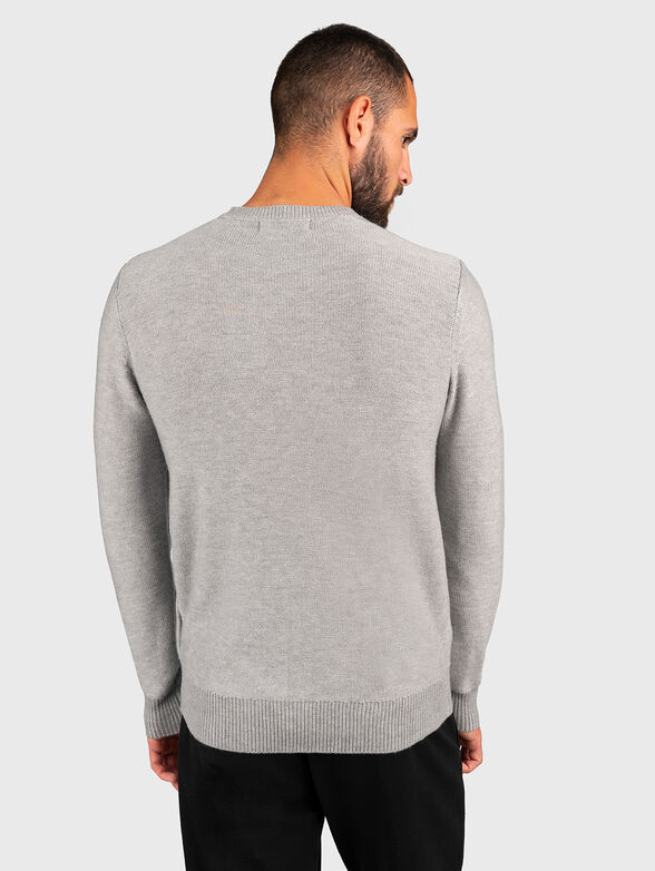 Sweater with contrast inscription - 3