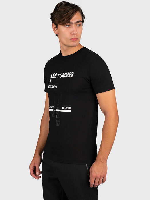 Cotton t-shirt with logo print