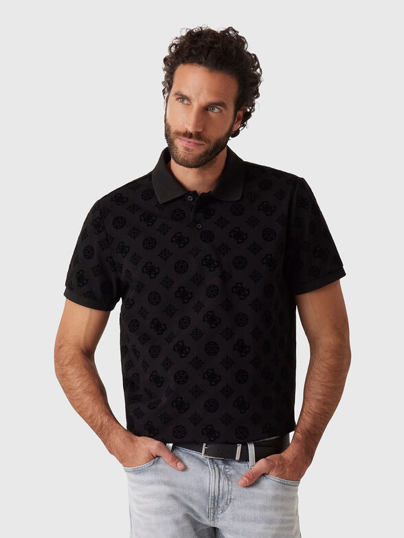 Polo shirt with monogram print - 1